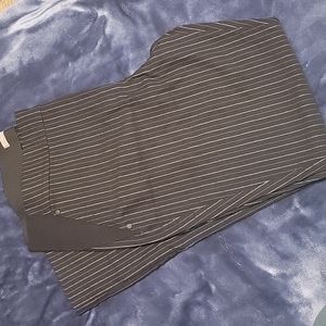 Maurices black and white striped dress pants